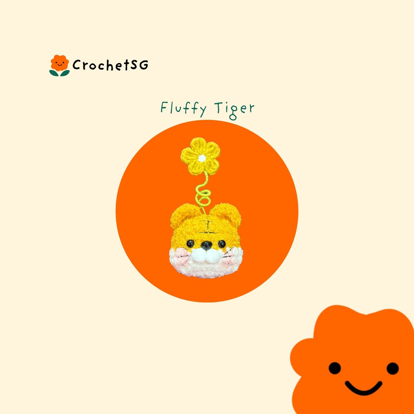 Add-On Crochet Figurine (Fluffy Head)