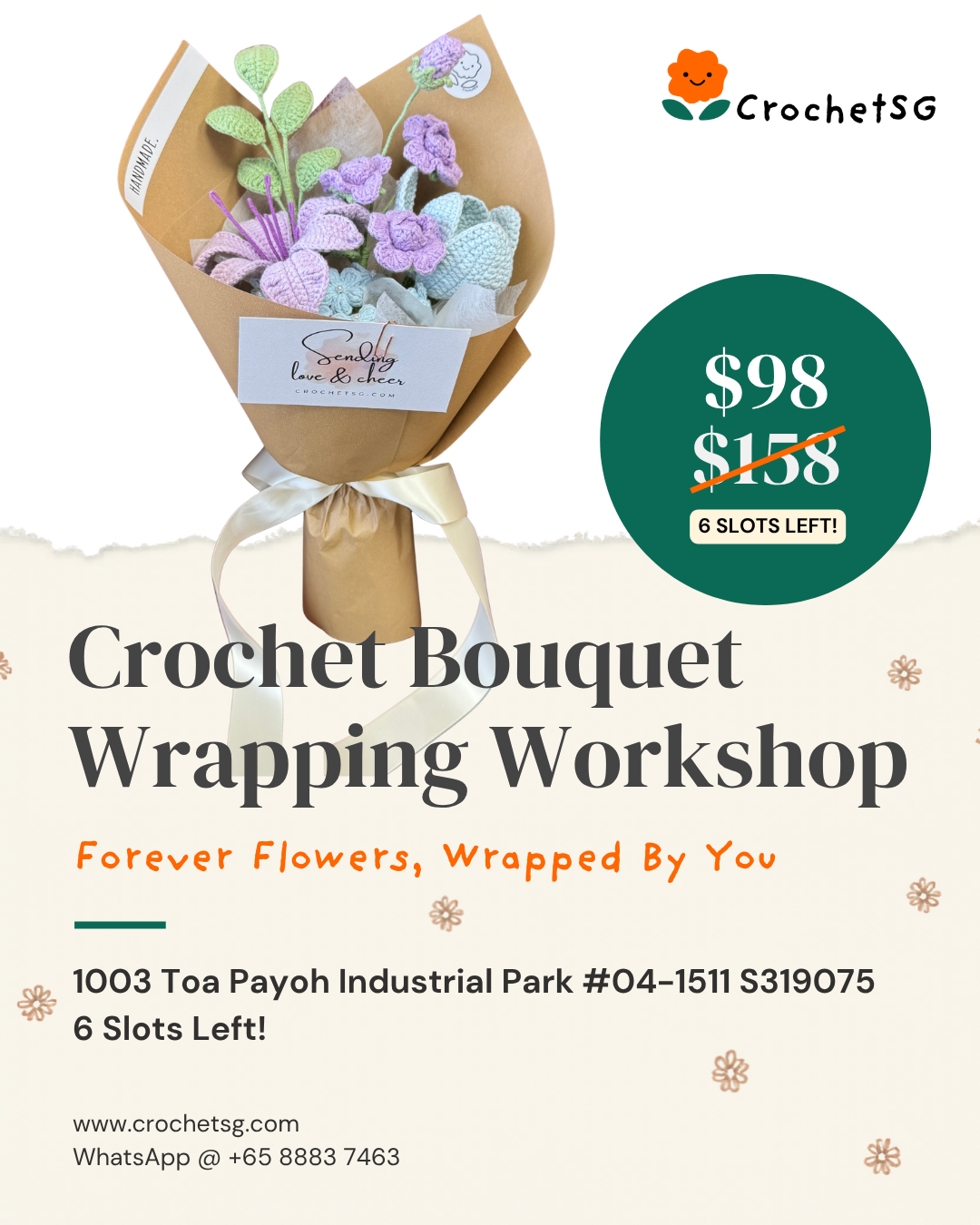 Crochet Flower Wrapping Workshop