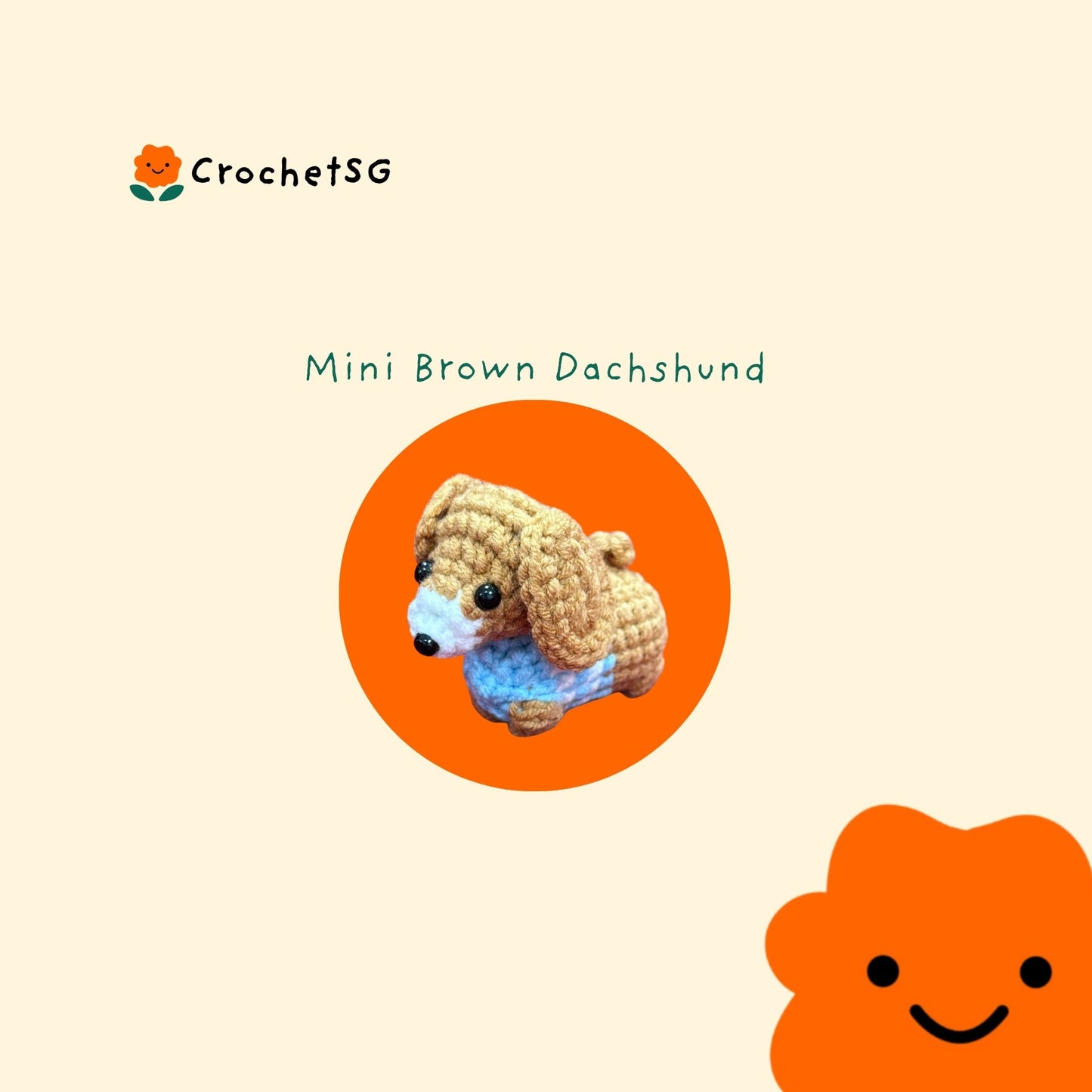 Add-On Crochet Figurine (Amigurumi) Doggy