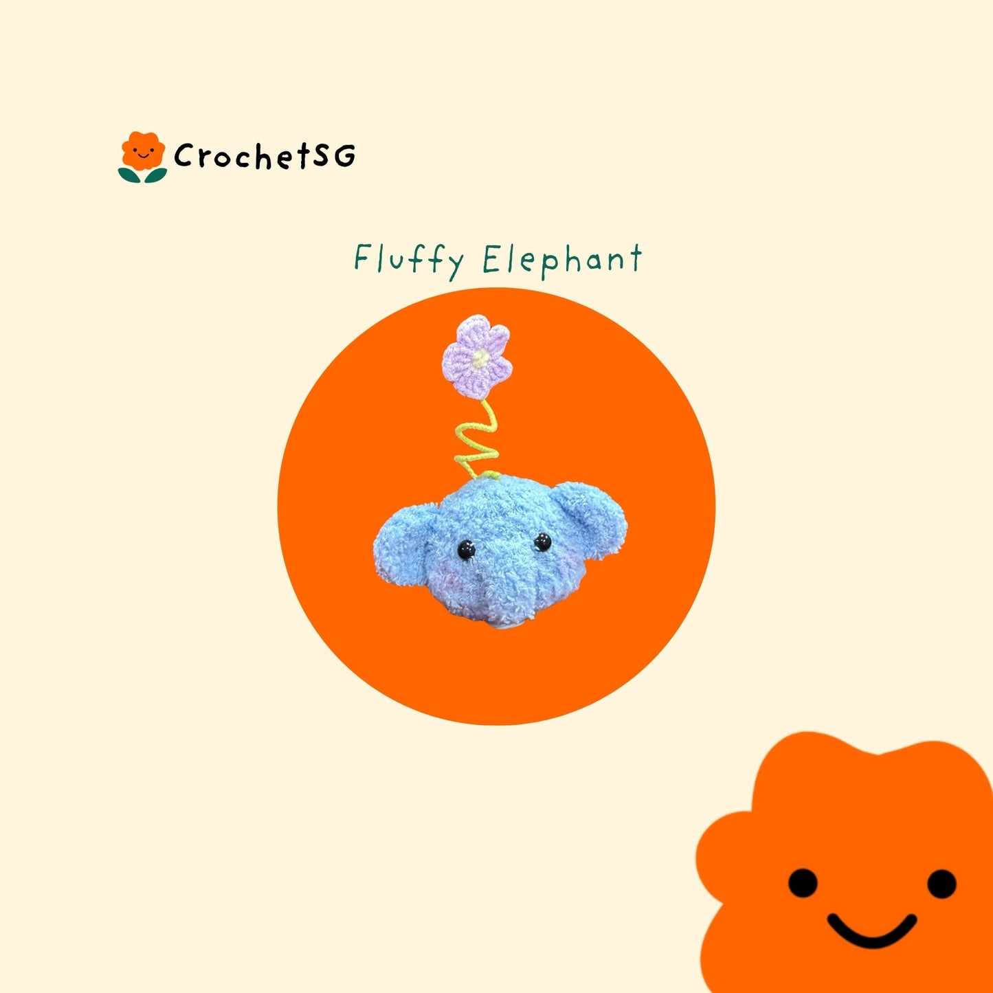 Add-On Crochet Figurine (Fluffy Head)