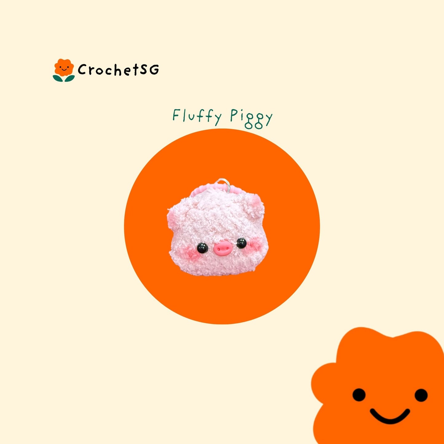 Add-On Crochet Figurine (Fluffy Head)