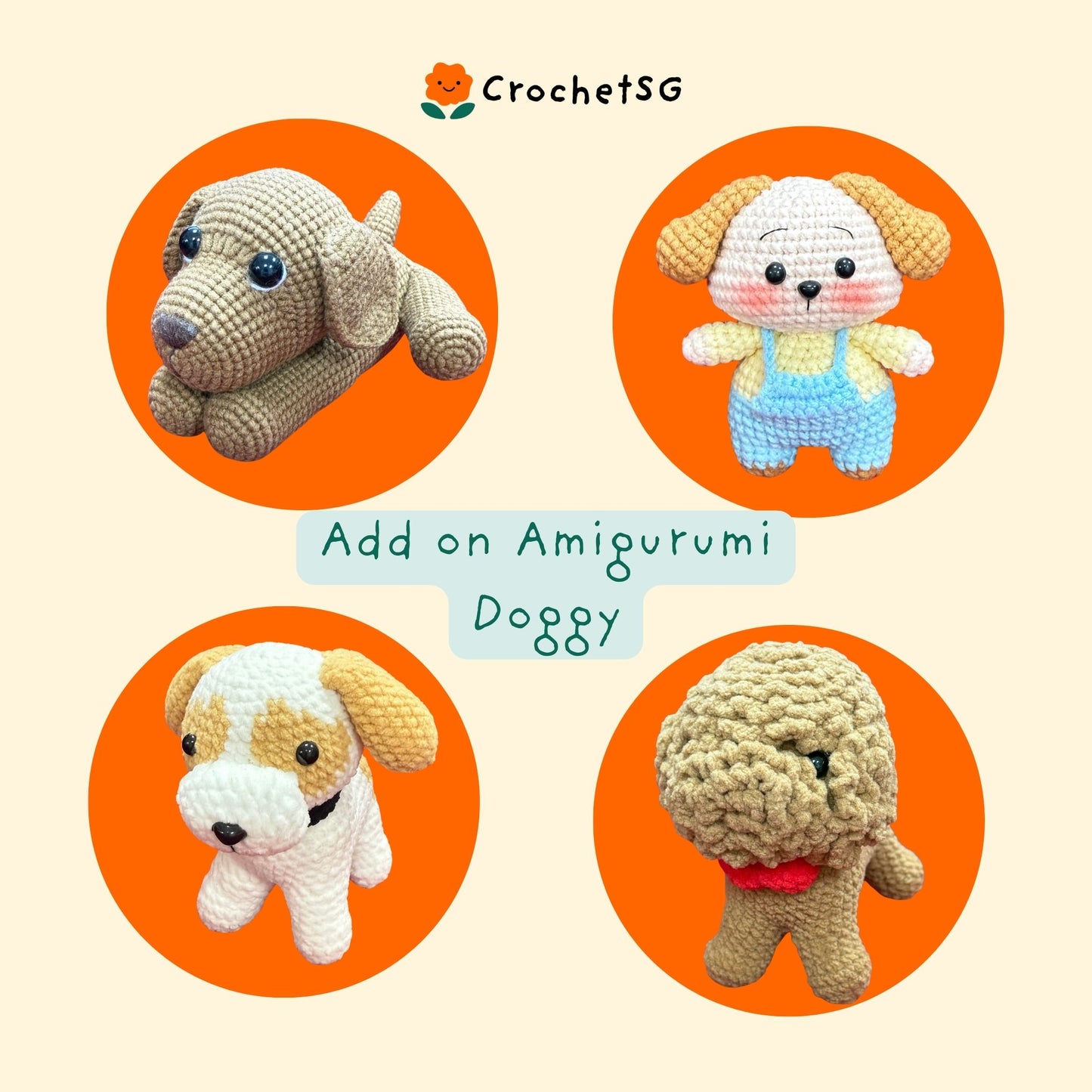 Add-On Crochet Figurine (Amigurumi) Doggy
