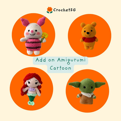 Add-On Crochet Figurine (Amigurumi) Cartoon