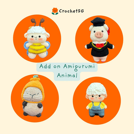 Add-On Crochet Figurine (Amigurumi) Animal