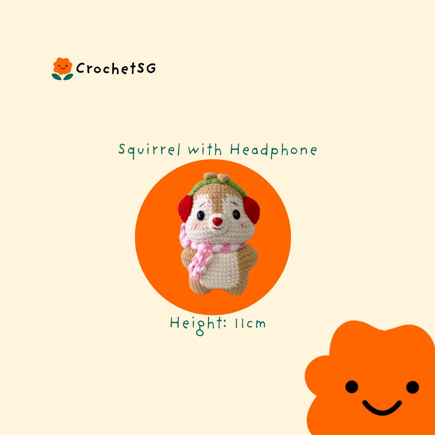 Add-On Crochet Figurine (Amigurumi) Cartoon