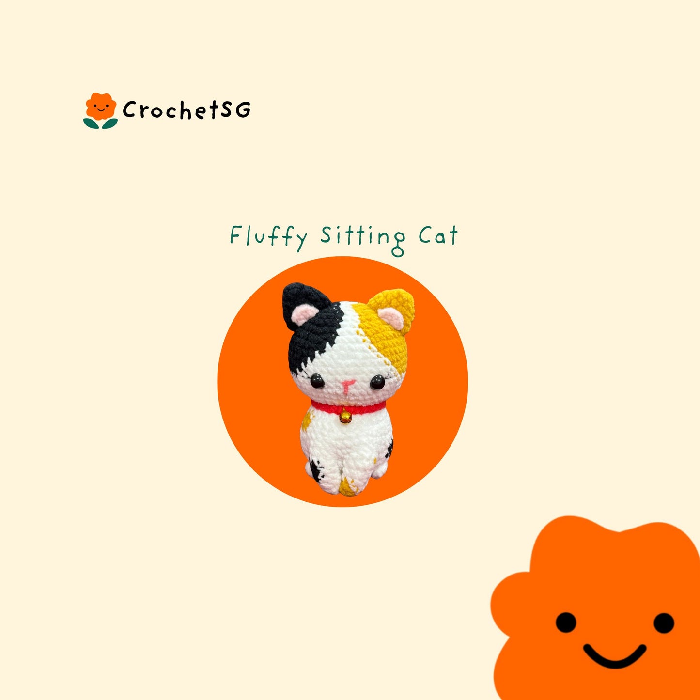 Add-On Crochet Figurine (Amigurumi) Cat