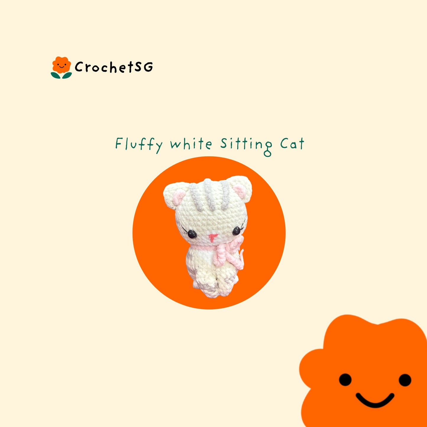 Add-On Crochet Figurine (Amigurumi) Cat