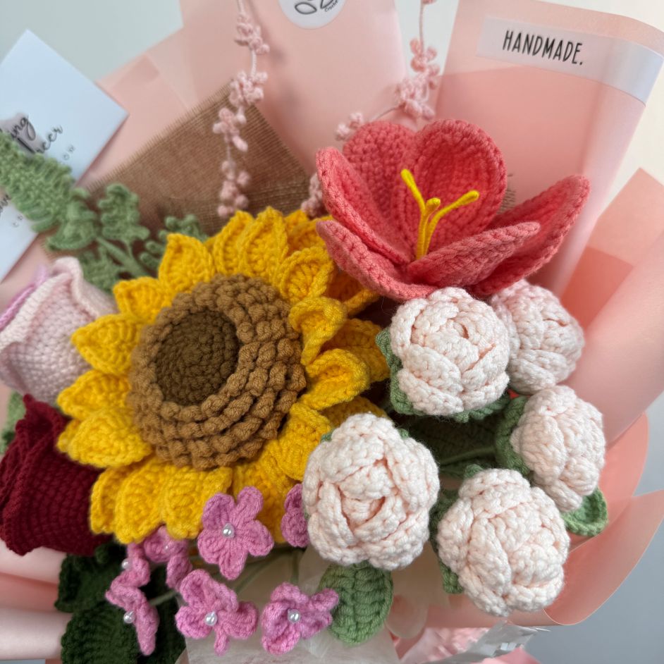 Boundless Journey Crochet Flower Bouquet in Singapore – CrochetSG.com
