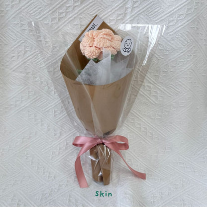 Single Stalk Crochet Flower Bundle – Garden Rose (Set of 5)
