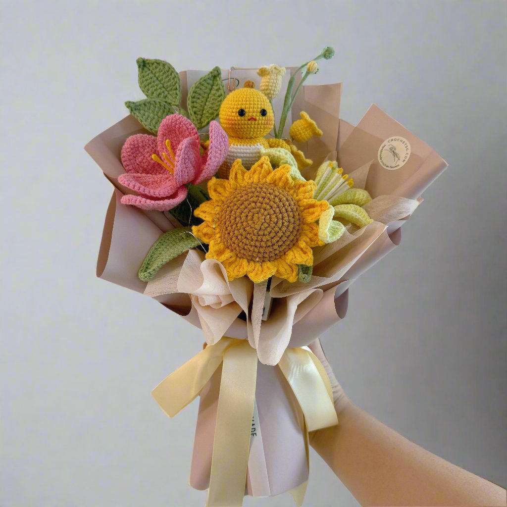 Birthday Crochet Flower Bouquets CrochetSG com