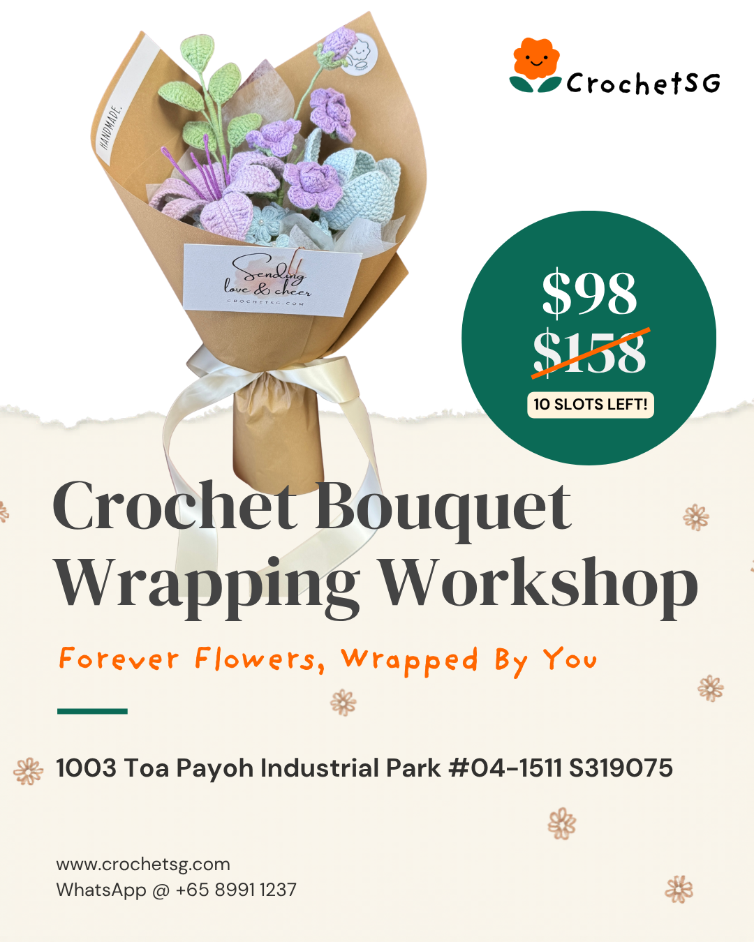Crochet Flower Wrapping Workshop