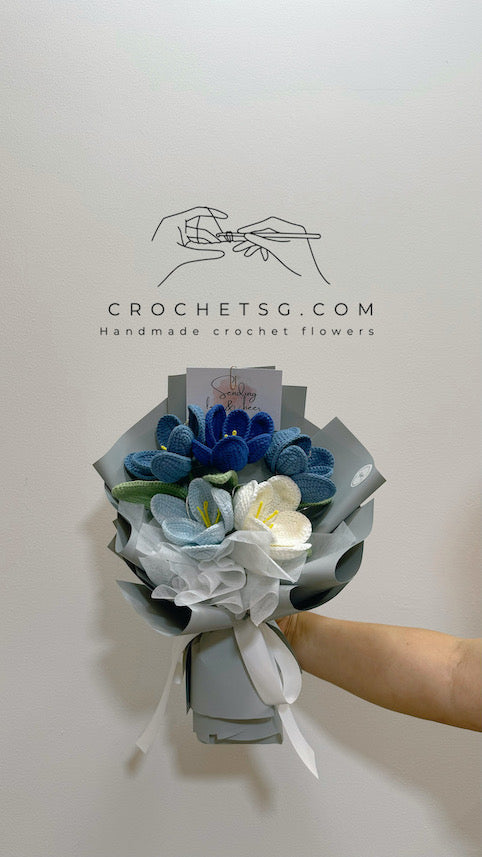 Blueberry Earl Grey Tea titled Crochet Flower Bouquet