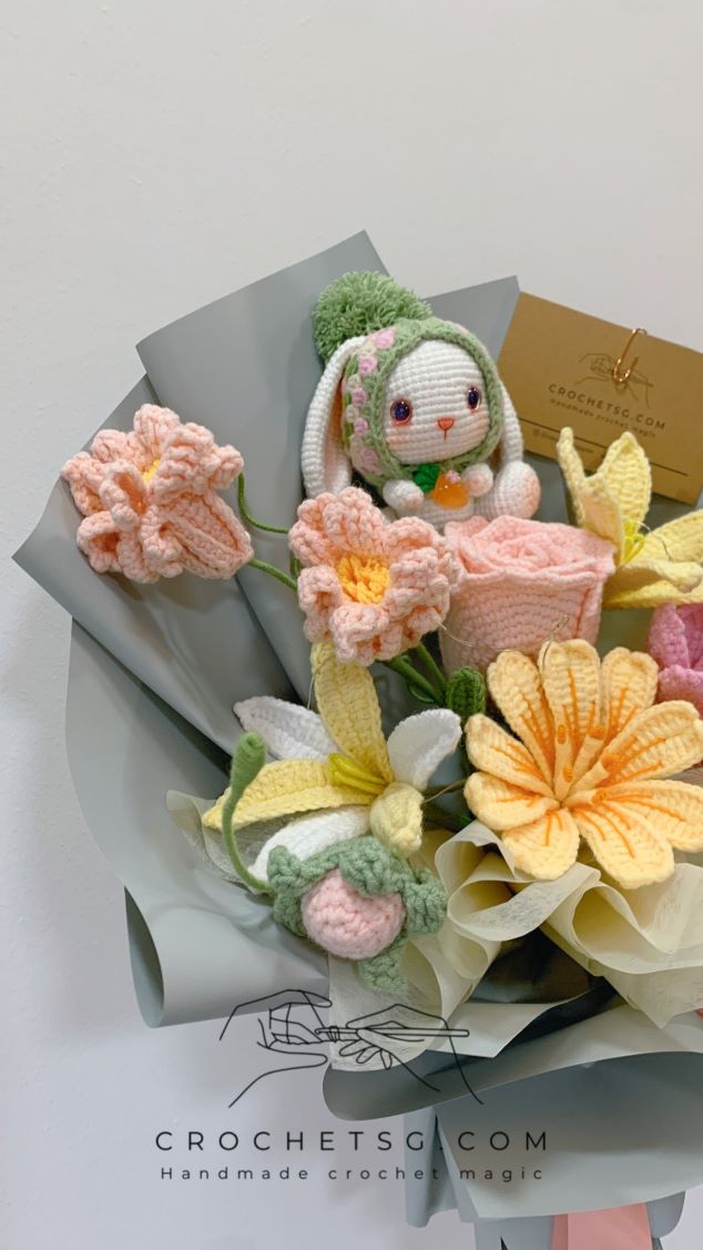 Pastel Bunny Garden - CrochetSG.com