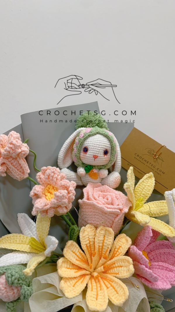 Pastel Bunny Garden - CrochetSG.com